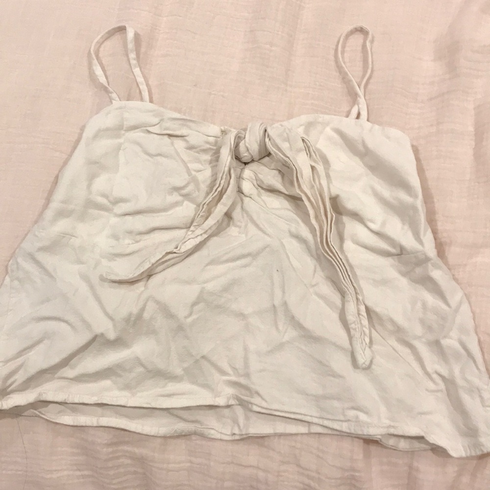 Brandy Melville light light pink/white top.